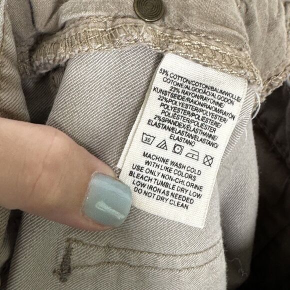 Free People Skinny Jeans Stone 27 Holes Trendy Distressed Casual Stretch Zip Fly - Picture 8 of 9